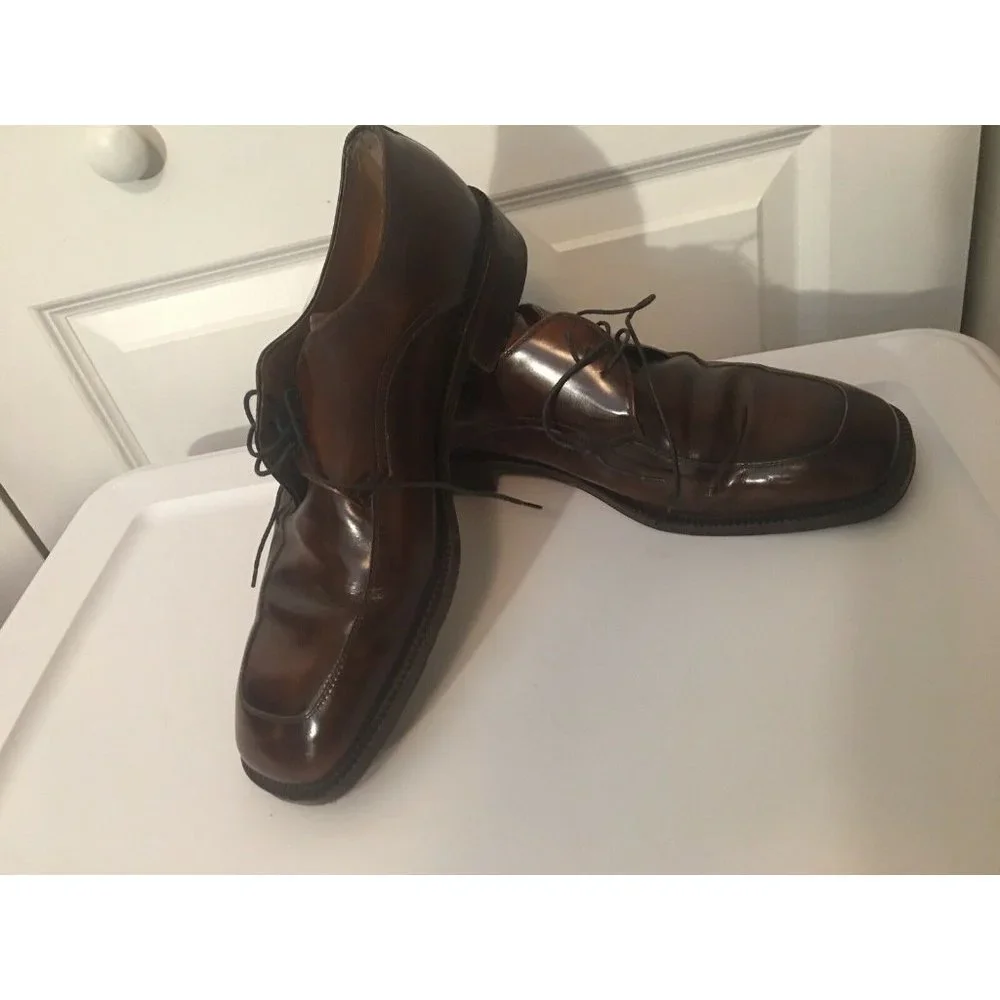 Herry Sax Men’s Sz 9.5 Shoes Brown Made In Italy‎